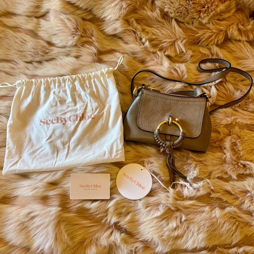 See by Chloé Mini Joan Bag Motty Grey New